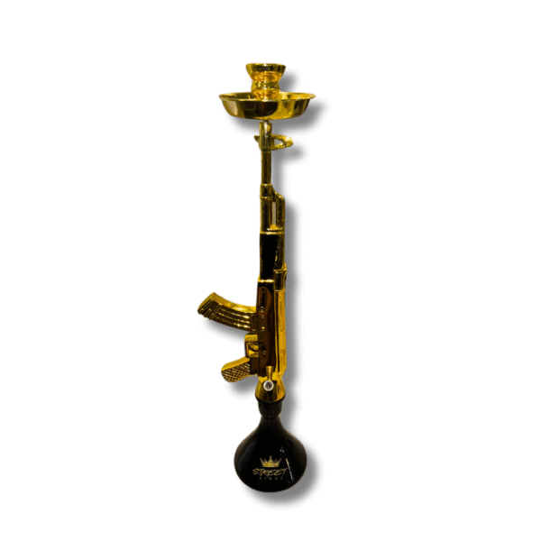 Street Kingz Gold AK 47 Hookah With Everything - Image 4