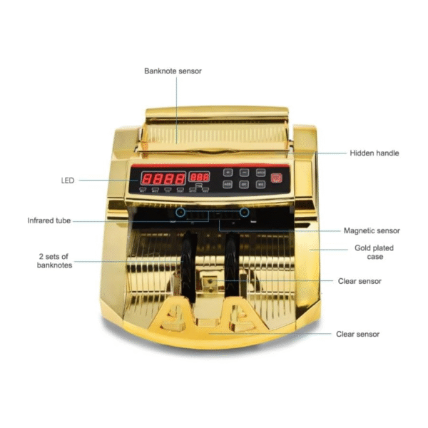 Gold Money Counter with Counterfeit Detection & Bill Counting - Image 3