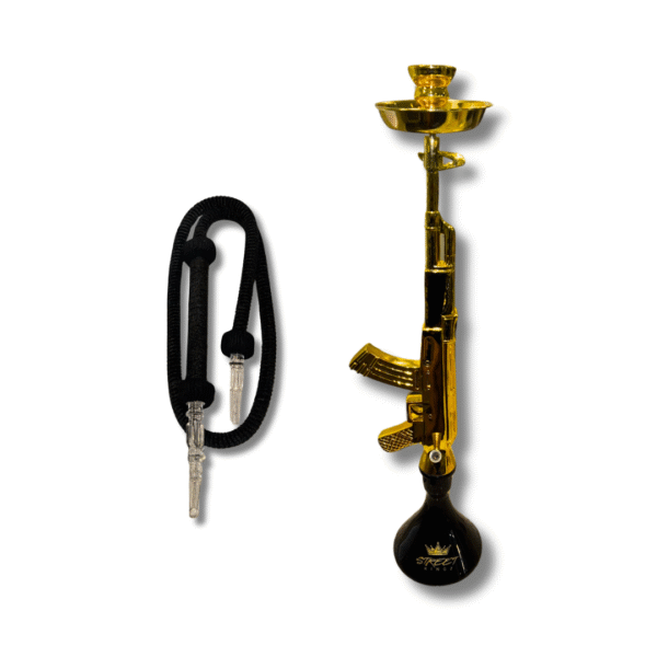 Street Kingz Gold AK 47 Hookah With Everything - Image 3