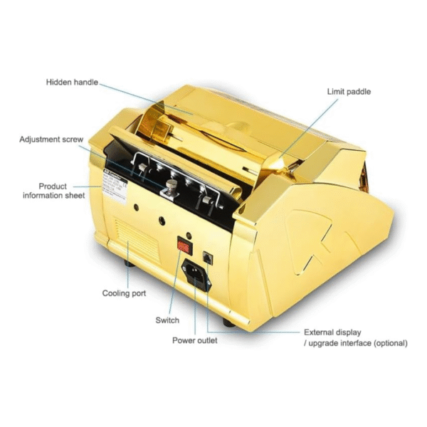 Gold Money Counter with Counterfeit Detection & Bill Counting - Image 4